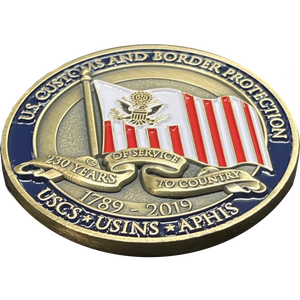 CBP Customs Service Immigration INS APHIS Agriculture Specialist Anniversary Challenge Coin BL13-020 - www.ChallengeCoinCreations.com