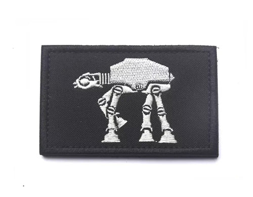 Star Rebel At-At Hook and Loop Morale Patch Army Navy USMC Air Force LEO V00110-3 PAT-80