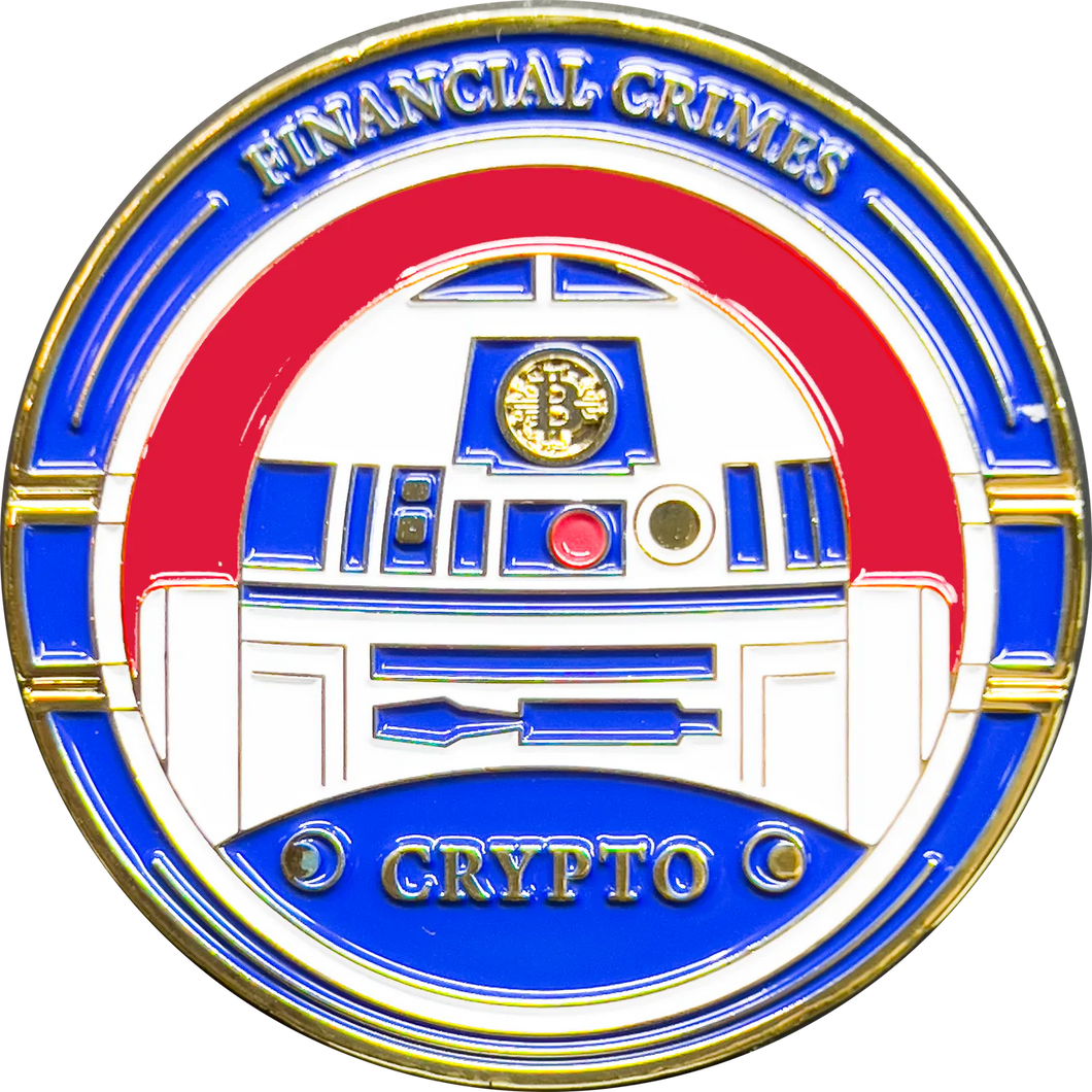 R2-D2 Financial Crimes Task Force Challenge Coin R2D2 HSI DEA FBI ATF NYPD IRS GL10-001