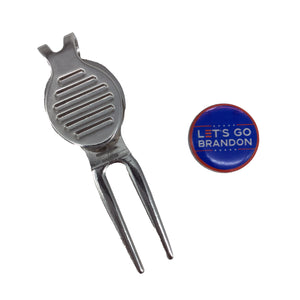 LGB Lets Go Brandon Magnetic Golf Ball Marker and Divot Tool With Clip FREE USA Shipping