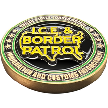 Load image into Gallery viewer, ICE and Border Patrol Border Crisis Joint Operations Challenge Coin 2021 2022 DL13-003