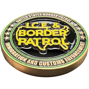 ICE and Border Patrol Border Crisis Joint Operations Challenge Coin 2021 2022 DL13-003