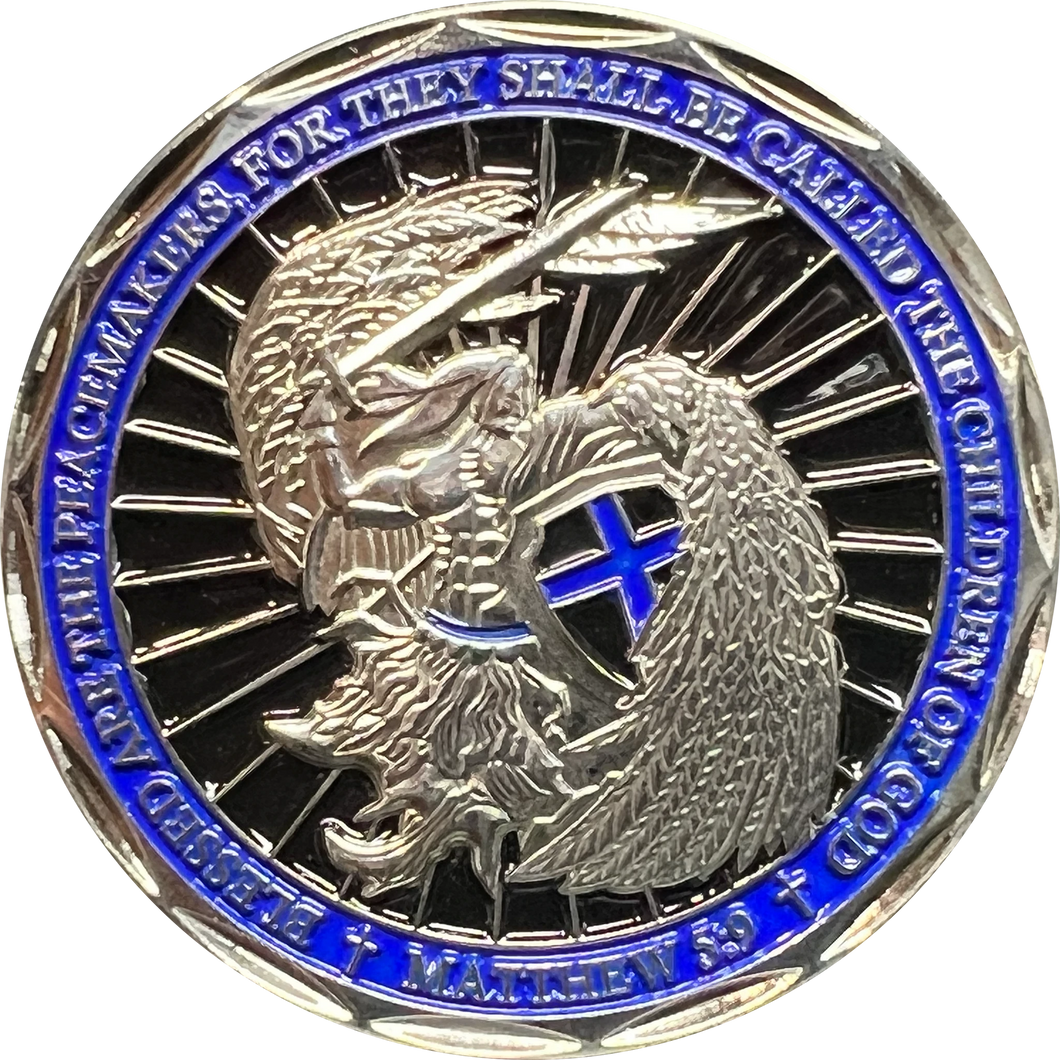 Archangel Michael Christian Protection Coin
