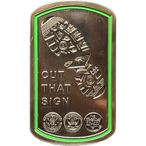 CBP CUT THAT SIGN Border Patrol Agent Thin Green Line Flag Challenge Coin BPA Honor First GL12-002