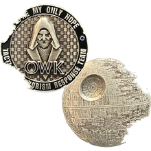Load image into Gallery viewer, Obi-wan Kenobi You&#39;re My Only Hope Death Star II Rogue TACTICAL TERRORISM RESPONSE TEAM 12 TTRT CBP Challenge Coin DL13-009