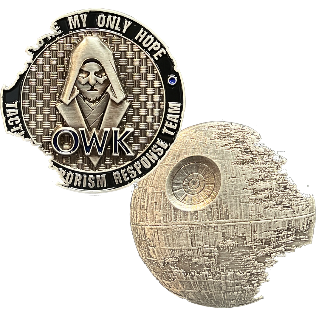 Obi-wan Kenobi You're My Only Hope Death Star II Rogue TACTICAL TERRORISM RESPONSE TEAM 12 TTRT CBP Challenge Coin DL13-009