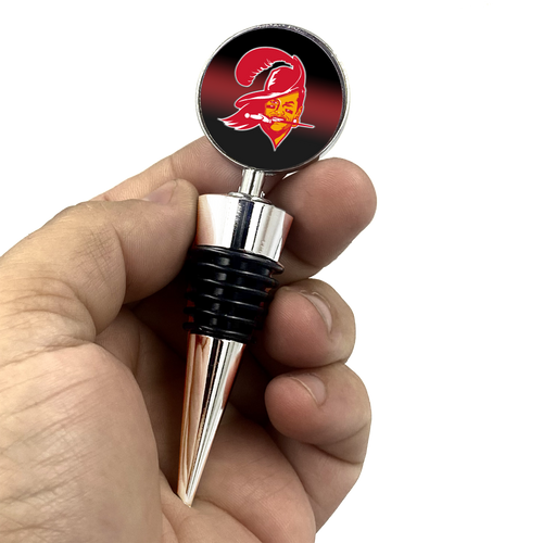 Tom Brady Inspired Tompa Bay Bucs Tampa Bay GOAT 12 Wine Stopper - www.ChallengeCoinCreations.com