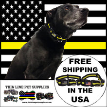 Load image into Gallery viewer, Classic Thin Gold Line Dog Collar Dispatcher Emergency Services 911 Operator - www.ChallengeCoinCreations.com