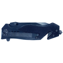 Load image into Gallery viewer, CIA Central Intelligence Agency 3-in-1 Tactical Rescue tool with Seatbelt Cutter, Steel Serrated Blade, Glass Breaker