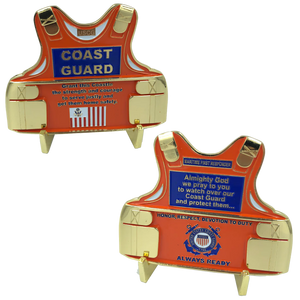 Coast Guard Body Armor Challenge Coin Coastie Vest Medallion H-016