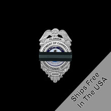 Load image into Gallery viewer, Corrections Officer Thin Gray Line Mourning Band Honor The Fallen DOC Correctional - www.ChallengeCoinCreations.com