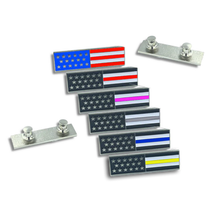 Thin Gold Line U.S. Flag Commendation Bar Pin Yellow 911 Emergency Dispatcher Trucker Tow Truck Security CL-KK P-163A