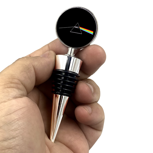 Pink Floyd Dark Side Of The Moon inspired Wine Bottle Stopper - www.ChallengeCoinCreations.com