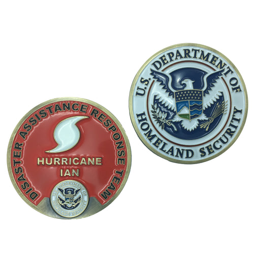 Hurricane Ian DHS DART Disaster Assistance Response Team Challenge Coin EL3-013