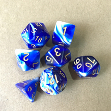 Load image into Gallery viewer, Acrylic DnD Dice Set, Polyhedral dice, D&amp;D dice, Dungeons and Dragons, Table Top Role Playing CGDD - www.ChallengeCoinCreations.com