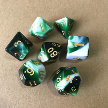 Load image into Gallery viewer, Acrylic DnD Dice Set, Polyhedral dice, D&amp;D dice, Dungeons and Dragons, Table Top Role Playing CGDD - www.ChallengeCoinCreations.com