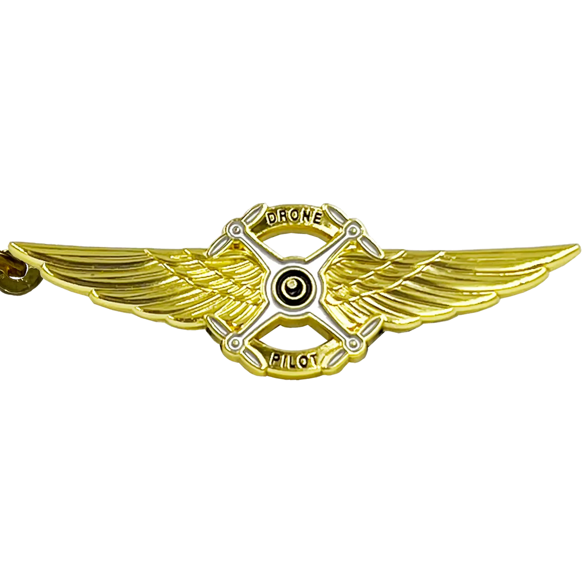 Full size UAS FAA Commercial Drone Pilot Wings keychain with 1 inch ...