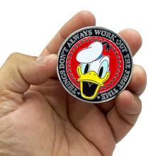 Load image into Gallery viewer, Donald Trump Duck Challenge Coin President MAGA 45 version 2 BL9-020 - www.ChallengeCoinCreations.com
