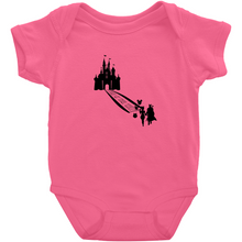 Load image into Gallery viewer, Mandalorian Inspired Baby Yoda&#39;s First Visit To Disney Romper Bodysuit - www.ChallengeCoinCreations.com
