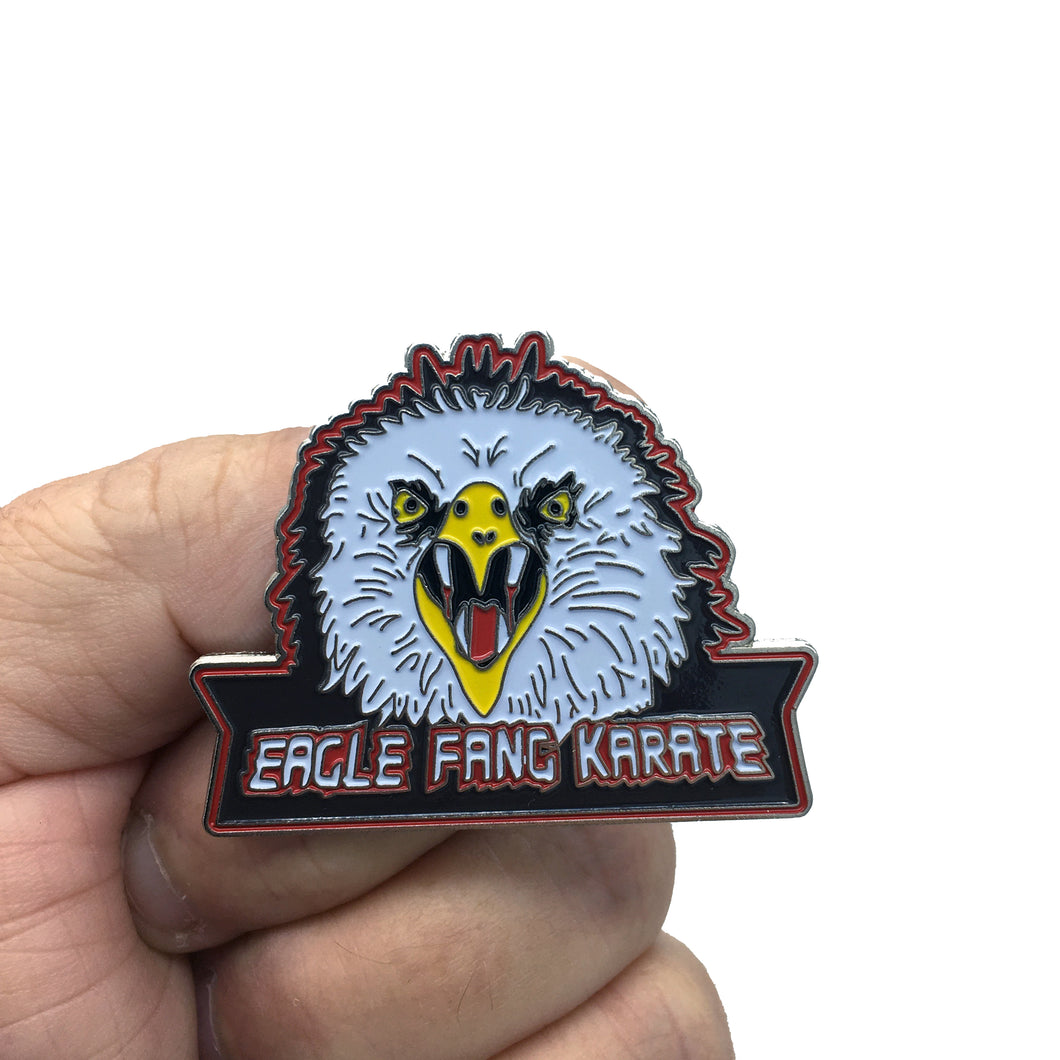 Eagle Fang Karate Dojo Inspired Enamel Pin Cobra Kai Myagi-Do Karate Kid Larusso Lawrence P-095 - www.ChallengeCoinCreations.com