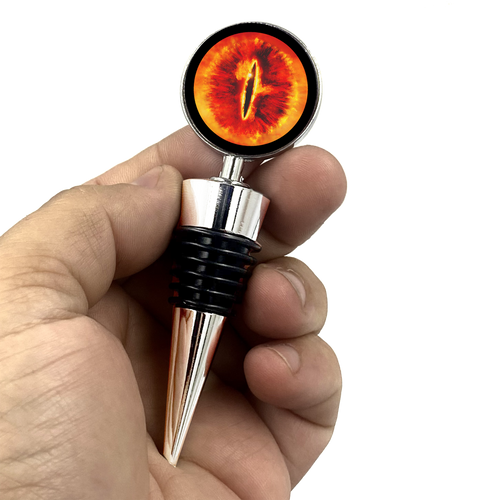 Eye Of Sauron Lord Of The Rings Inspired  Wine Stopper Frodo Gandalf Aragon Legolas Golem - www.ChallengeCoinCreations.com