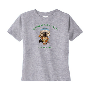 Grandpa's Little Foundling Mandalorian Inspired Unisex T-Shirts (Toddler Sizes) - www.ChallengeCoinCreations.com