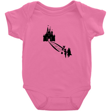 Load image into Gallery viewer, Mandalorian Inspired Baby Yoda&#39;s First Visit To Disney Romper Bodysuit - www.ChallengeCoinCreations.com