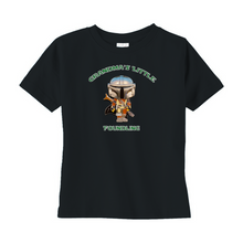 Load image into Gallery viewer, Grandma&#39;s Little Foundling Mandalorian Inspired Unisex T-Shirts (Toddler Sizes) - www.ChallengeCoinCreations.com