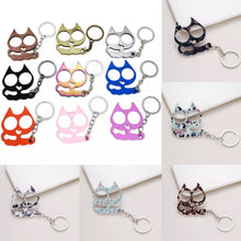 Load image into Gallery viewer, Metal Pretty Kitty Cat  Keychain Touch Free Door Opener (No Bottle Opener)
