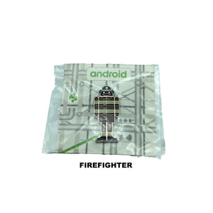 2018 Google Android MWC Limited Edition Enamel Firefighter Lapel Pin Free USA Shipping