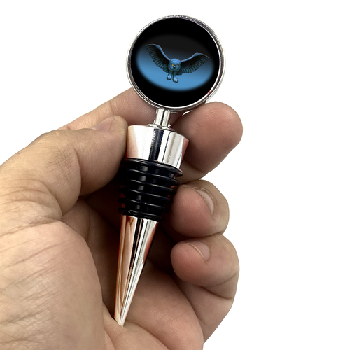 RUSH  Fly By Night inspired Wine Bottle Stopper 2112 Moving Pictures Geddy Lifeson Peart - www.ChallengeCoinCreations.com