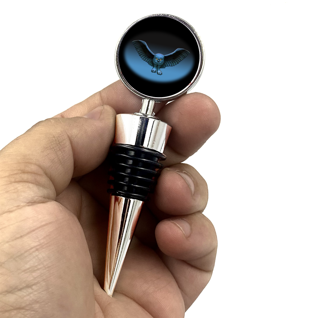 RUSH  Fly By Night inspired Wine Bottle Stopper 2112 Moving Pictures Geddy Lifeson Peart - www.ChallengeCoinCreations.com