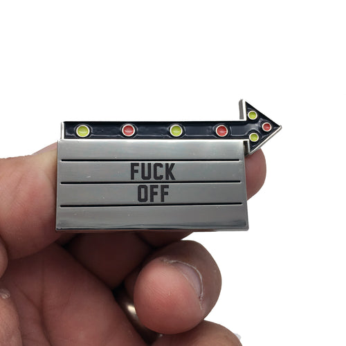 F Off Marquee Movie Directors Pin P-008A