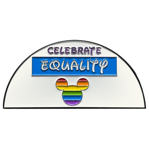 Disney Equality LGBTQ Rainbow Mouse Ears Challenge Coin EL12-013
