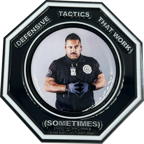 Defensive Tactics Firearms Instructor parody Challenge Coin Threat Mismanagement Specialists Police Military Gag Gift EL13-017