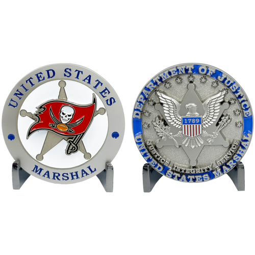 US Marshal Middle District of Florida Tampa Football United States Marshal Challenge Coin EL4-023