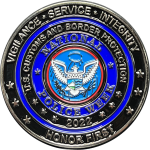 CBP officer Field Ops Commemorative America's Front Line Official Police Week 2022 release Field Operations CBPO EL9-001B