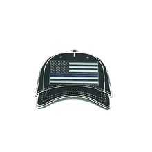 Load image into Gallery viewer, Thin Blue Line Hat Pin LEO Law Enforcement, Police Officer, State Trooper, K-9 P-085 - www.ChallengeCoinCreations.com