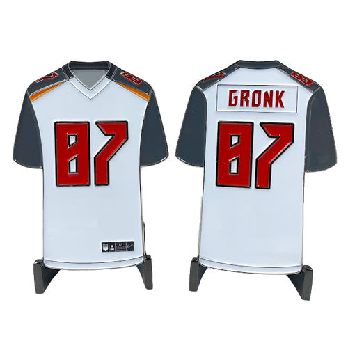 Gronk Jersey Tampa Bay Rob Gronkowski Bucc Football Super Bowl Champ 87 NFL CL4-02 - www.ChallengeCoinCreations.com