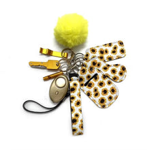 Load image into Gallery viewer, Safety Protection Keychain set with personal alarm, 8 piece keychain Free USA Shipping!!!! SDKeychain - www.ChallengeCoinCreations.com