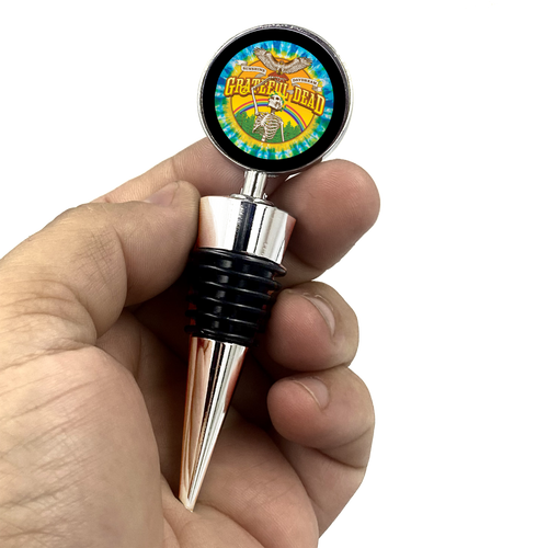 Grateful Dead Inspired Wine Stopper V2 - www.ChallengeCoinCreations.com