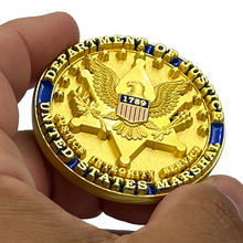 Load image into Gallery viewer, Rare Gold version New York New Jersey United States NY US Marshal Challenge Coin Southwest District NJ EL13-004