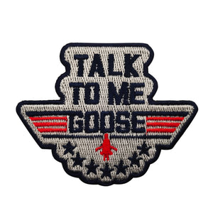 Top Talk To Me Goose Gun Hook and Loop Morale Patch Army Navy USMC Air Force LEO FREE USA SHIPPING SHIPS FROM USA V-01411 PAT-109 (E)