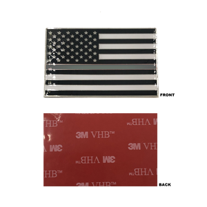 Thin Gray Line US Flag Vehicle Emblem high-end metal decal 3M Tape Corrections Correctional Officer DL9-05