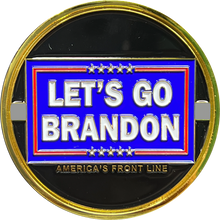 Load image into Gallery viewer, Let&#39;s Go Brandon Thin Gray Line Corrections CO Correctional Officer version Challenge Coin Honor First MAGA Trump 2024 GL3-008