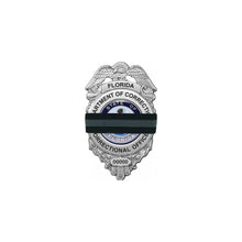 Load image into Gallery viewer, Corrections Officer Thin Gray Line Mourning Band Honor The Fallen DOC Correctional - www.ChallengeCoinCreations.com