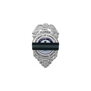 Corrections Officer Thin Gray Line Mourning Band Honor The Fallen DOC Correctional - www.ChallengeCoinCreations.com