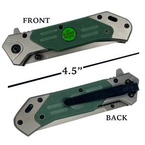 Border Patrol tactical pocket knife BPA Rescue Tool Steel Blade Patrol Agent CBP Bortac GB2-004 26-K