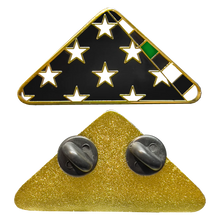 Load image into Gallery viewer, Thin Green Line Police Honor Guard Folded US Flag Pin CBP Border Patrol Army Marines Military Veteran PBX-004-F P-225