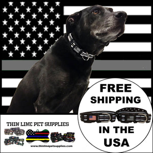Thin Grey Gray Line Dog Collar CO Corrections Correctional Officer Jailer - www.ChallengeCoinCreations.com